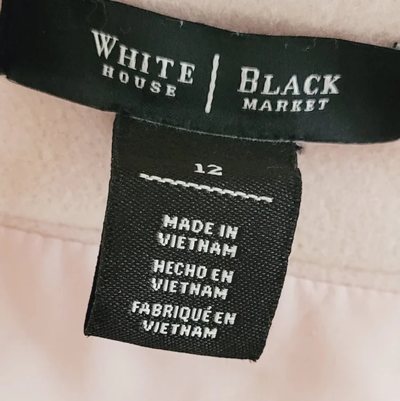 WHITE HOUSE BLACK MARKET Pink Skirt Size 12 - Picture 7 of 8